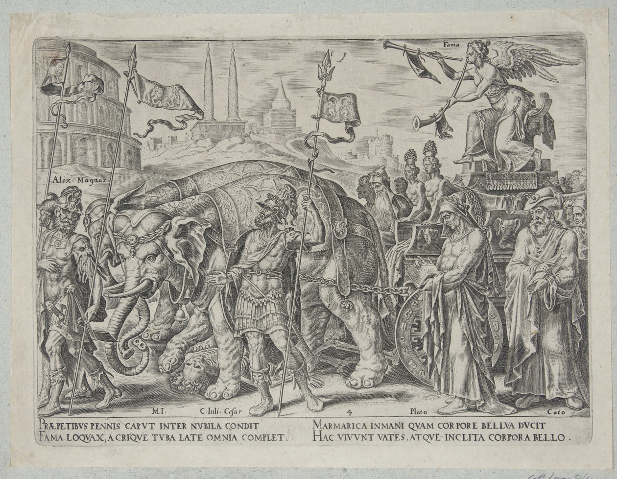 Le triomphe de la renommée - Philips Galle
