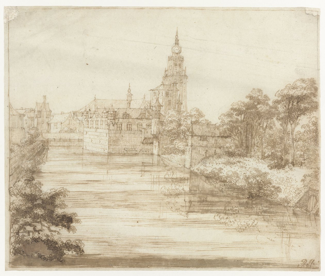 Vue de Breda - Philips Huygens