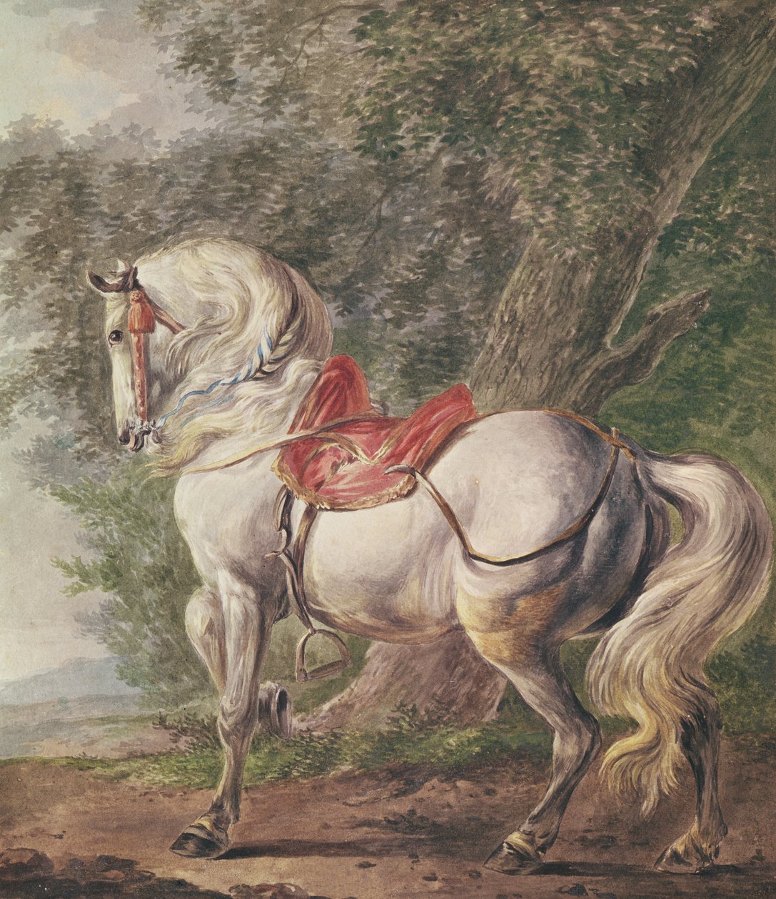 Un cheval blanc - Philips Wouwerman