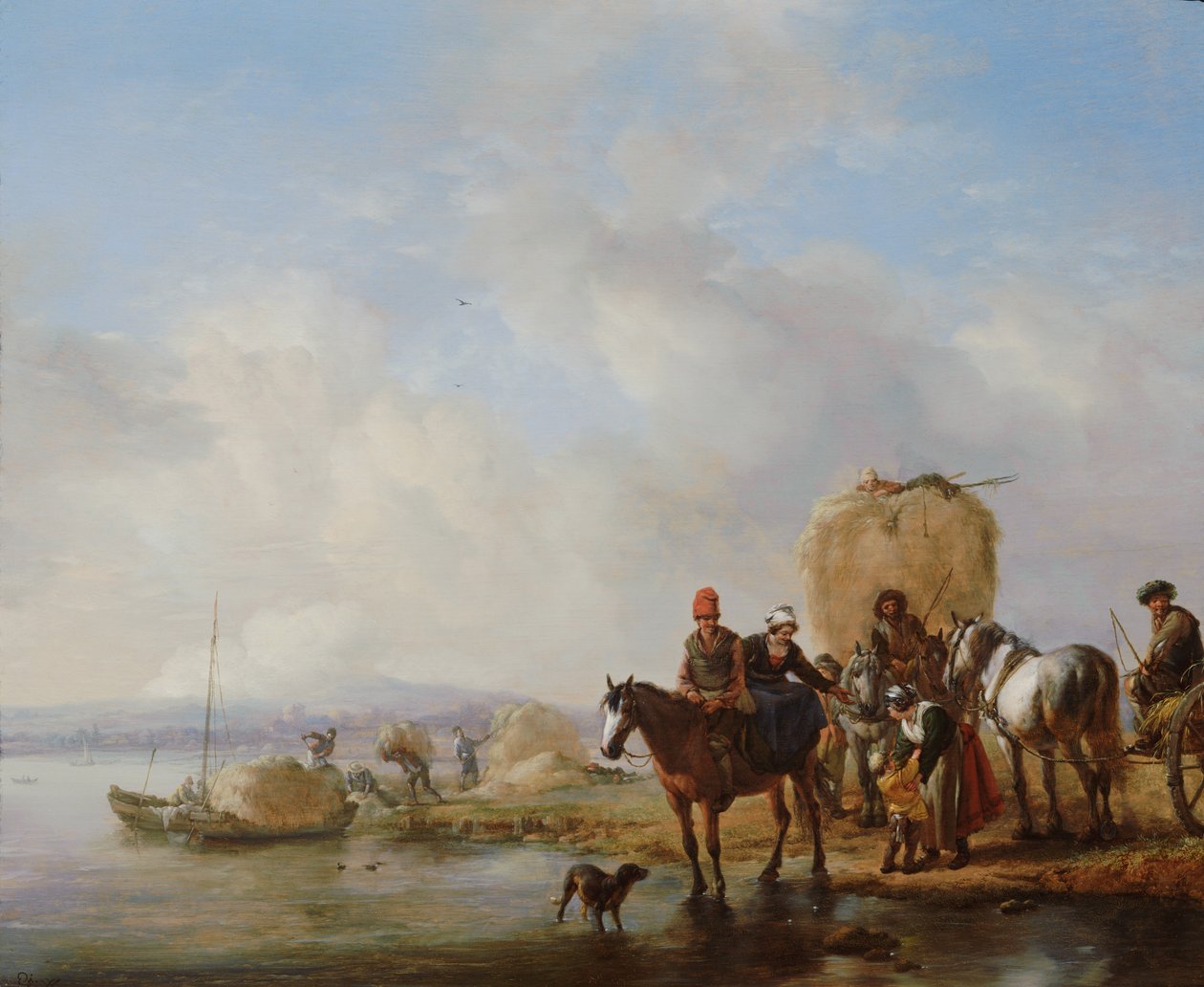 Le chariot de foin, après vers 1650 - Philips Wouwerman