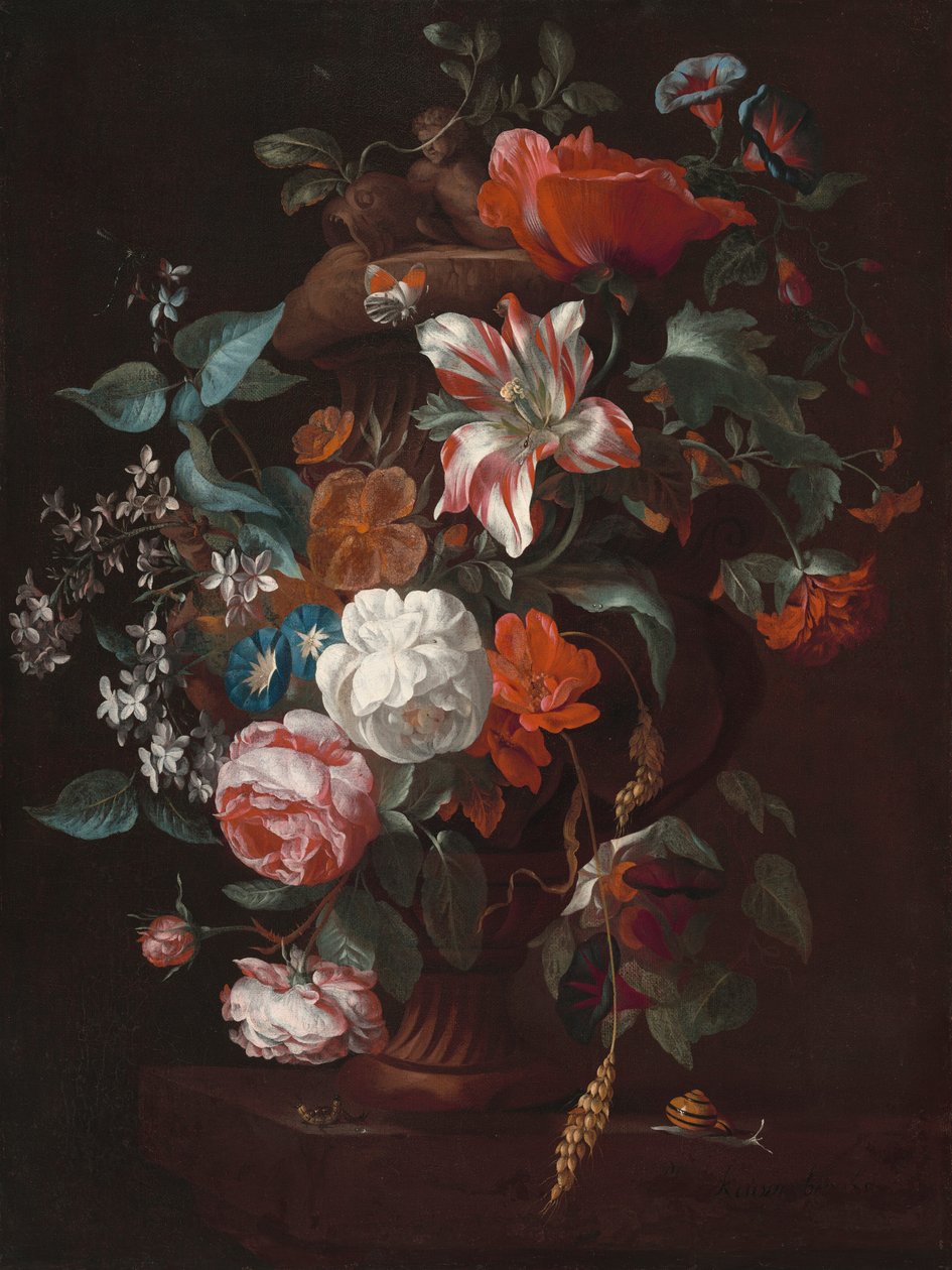 Fleurs dans un vase (vers 1700) - Philips van Couwenbergh