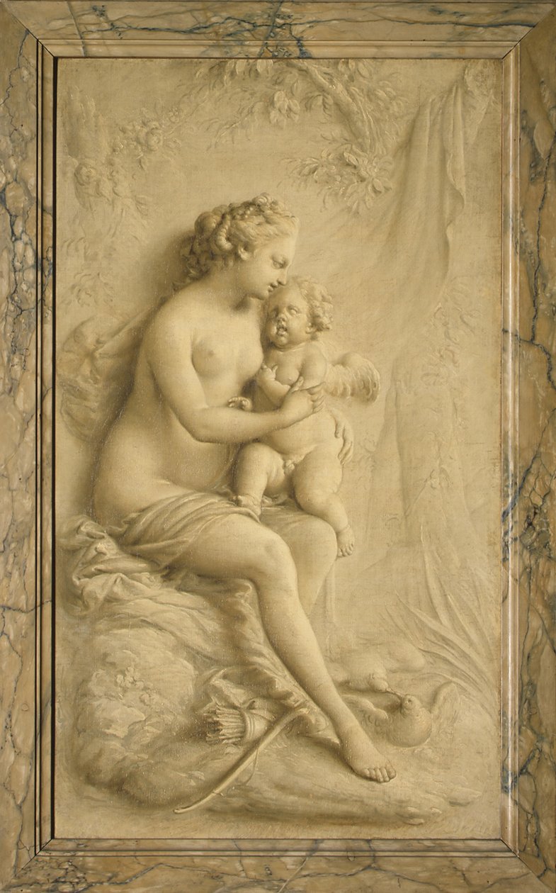 Vénus et Cupidon - Piat Joseph Sauvage