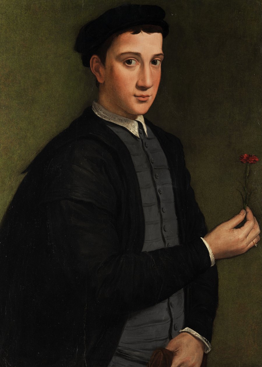 Jeune homme avec un œillet - Pier Francesco Foschi