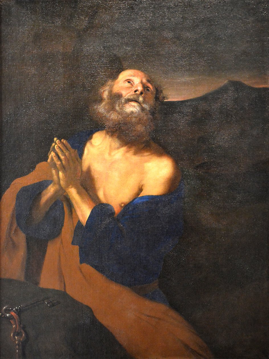 Saint Pierre en prière - Pier Francesco Mola