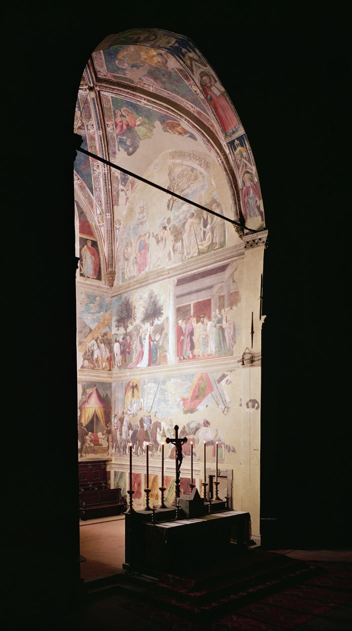 Abside avec la légende du cycle de la Vraie Croix, achevée en 1464 - Piero della Francesca