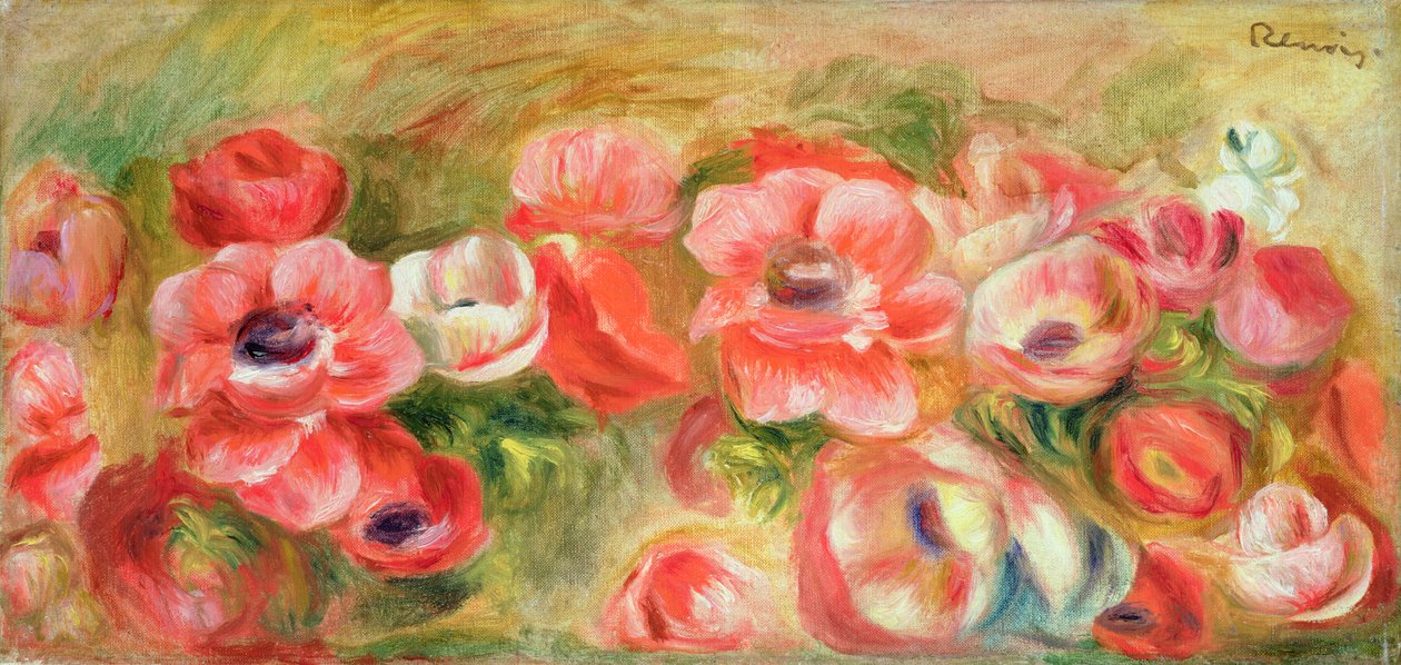 Anémones, c.1890 - Pierre Auguste Renoir