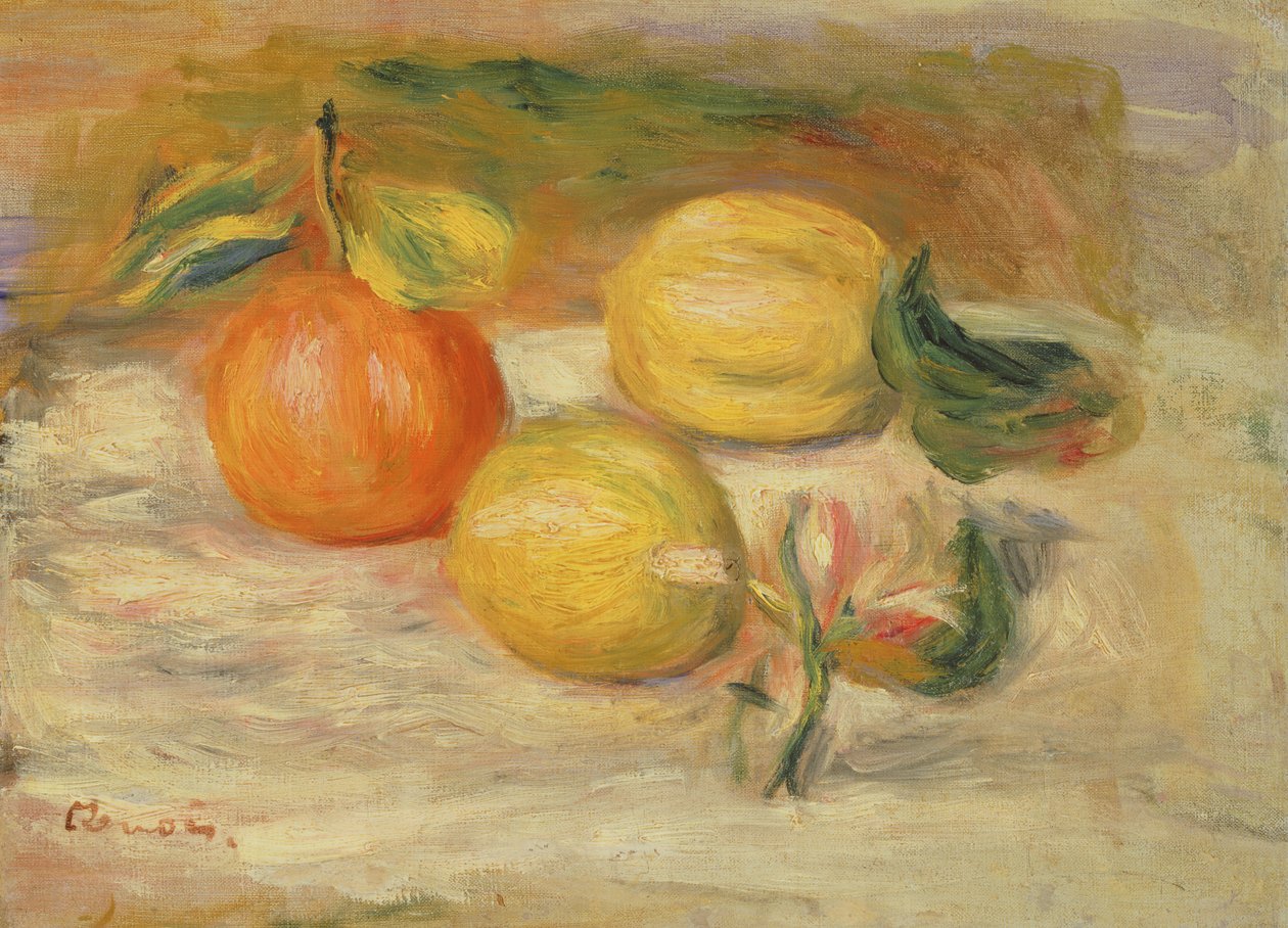 Pommes et deux citrons - Pierre Auguste Renoir