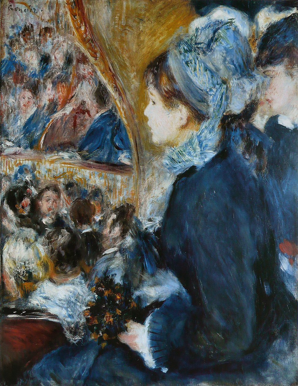 Au Théâtre (La Première Sortie), 1876-7 - Pierre Auguste Renoir