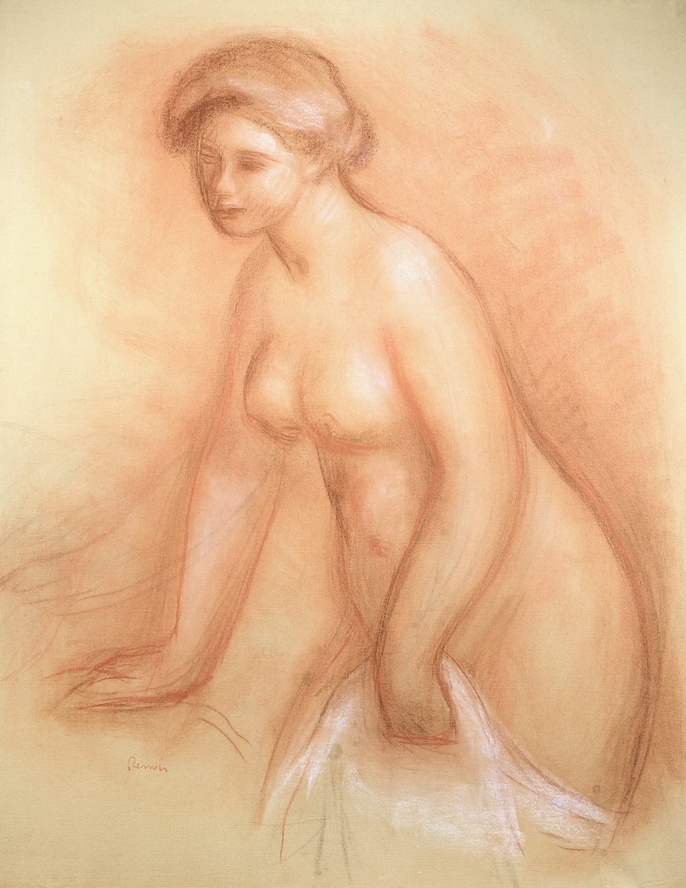 Grande Baigneuse, c.1885-86 - Pierre Auguste Renoir