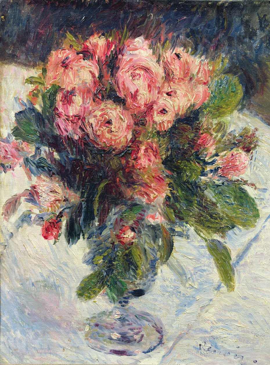 Roses mousseuses, c.1890 - Pierre Auguste Renoir