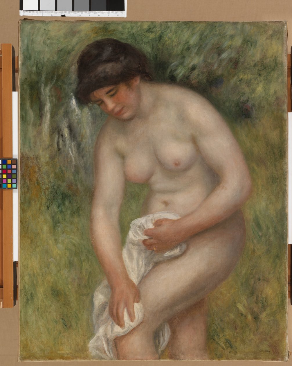 Nu, fond vert - Pierre Auguste Renoir