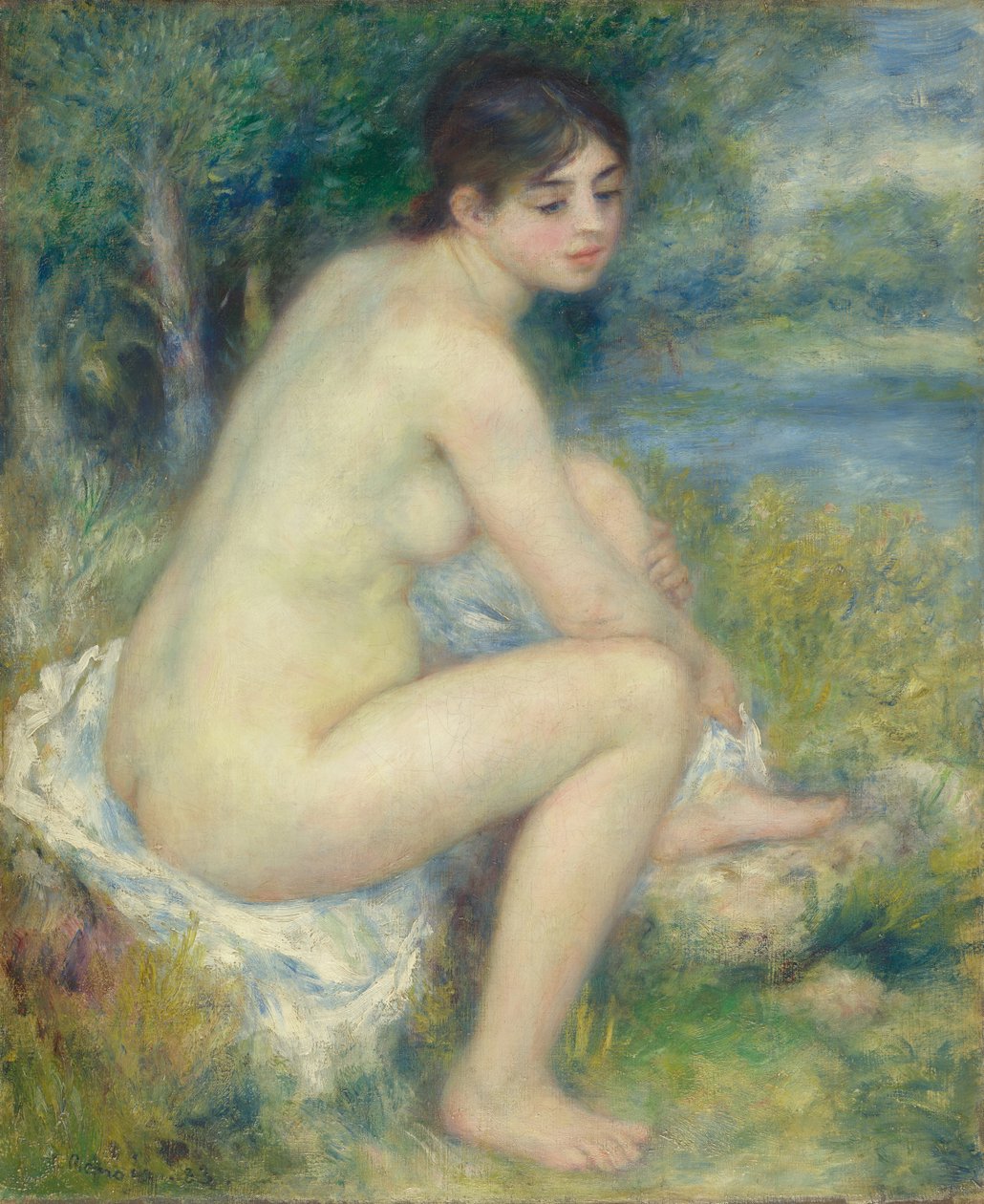 Femme nue dans un paysage - Pierre Auguste Renoir