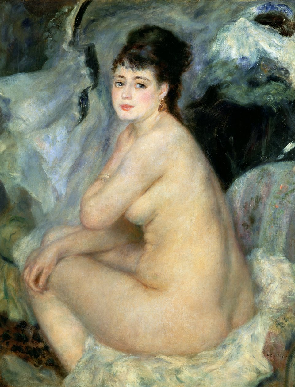 Nu, ou Nu assis sur un canapé - Pierre Auguste Renoir