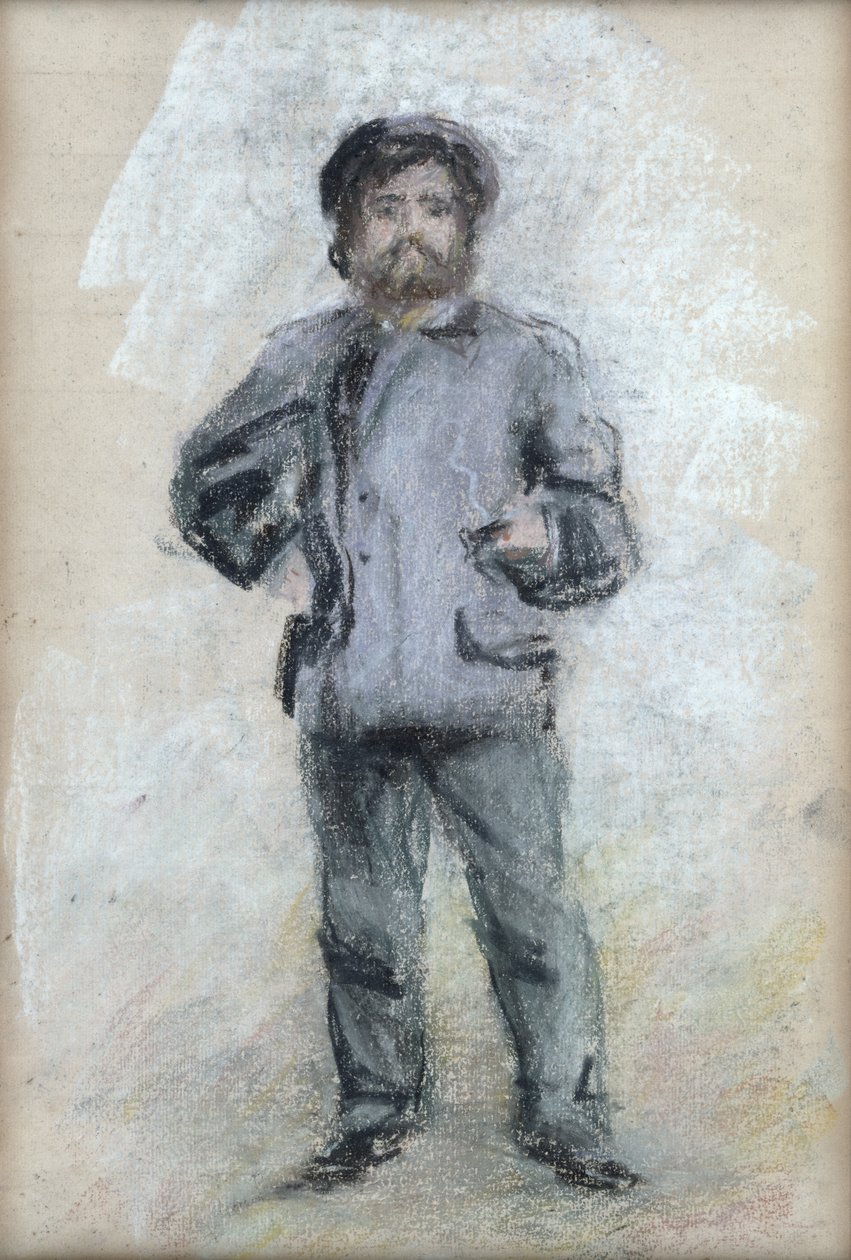 Portrait de Claude Monet (1840-1926) debout, 1875 - Pierre Auguste Renoir