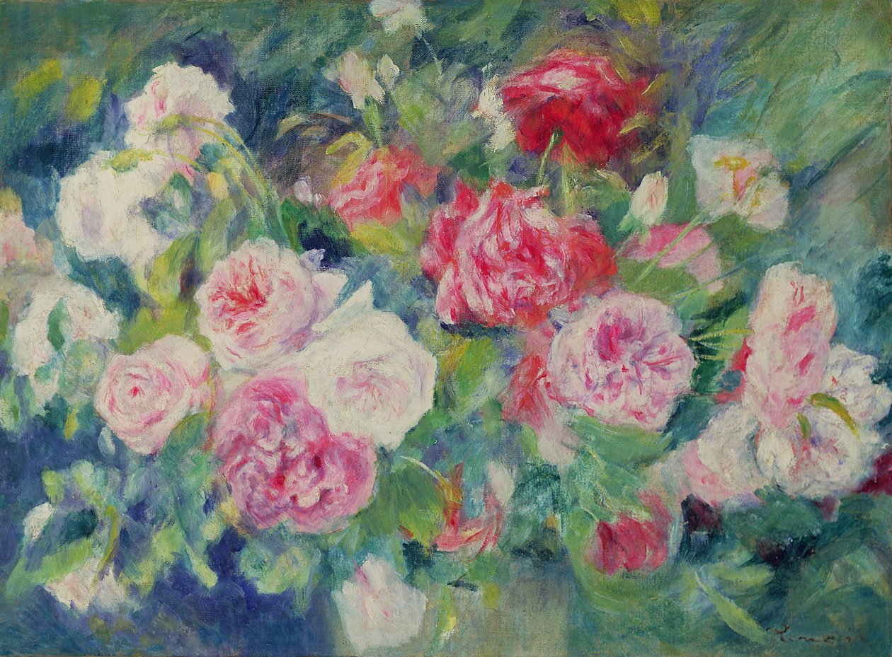 Roses, c.1885 - Pierre Auguste Renoir