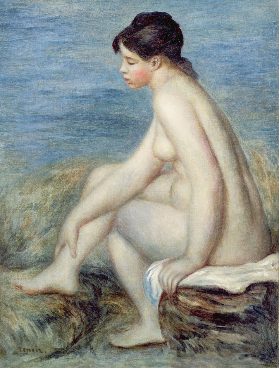 Baigneuse assise - Pierre Auguste Renoir