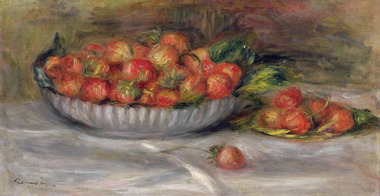 Nature morte avec des fraises, 1914 - Pierre Auguste Renoir