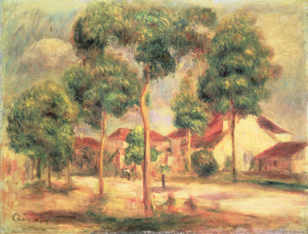 La route ensoleillée, c.1895 - Pierre Auguste Renoir