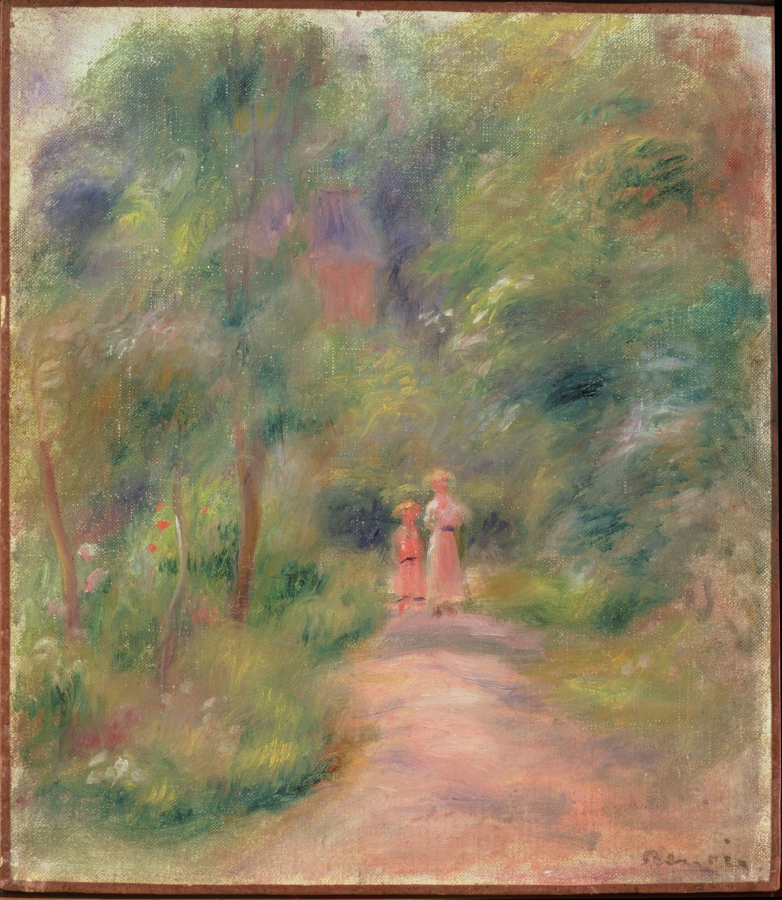 Deux figures dans une allée, 1906 - Pierre Auguste Renoir