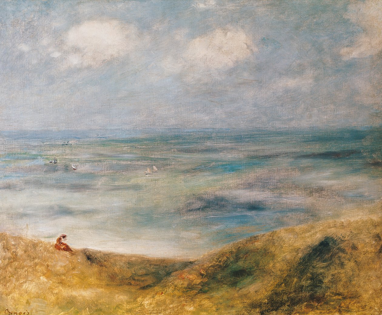 Vue de la mer, Guernesey - Pierre Auguste Renoir
