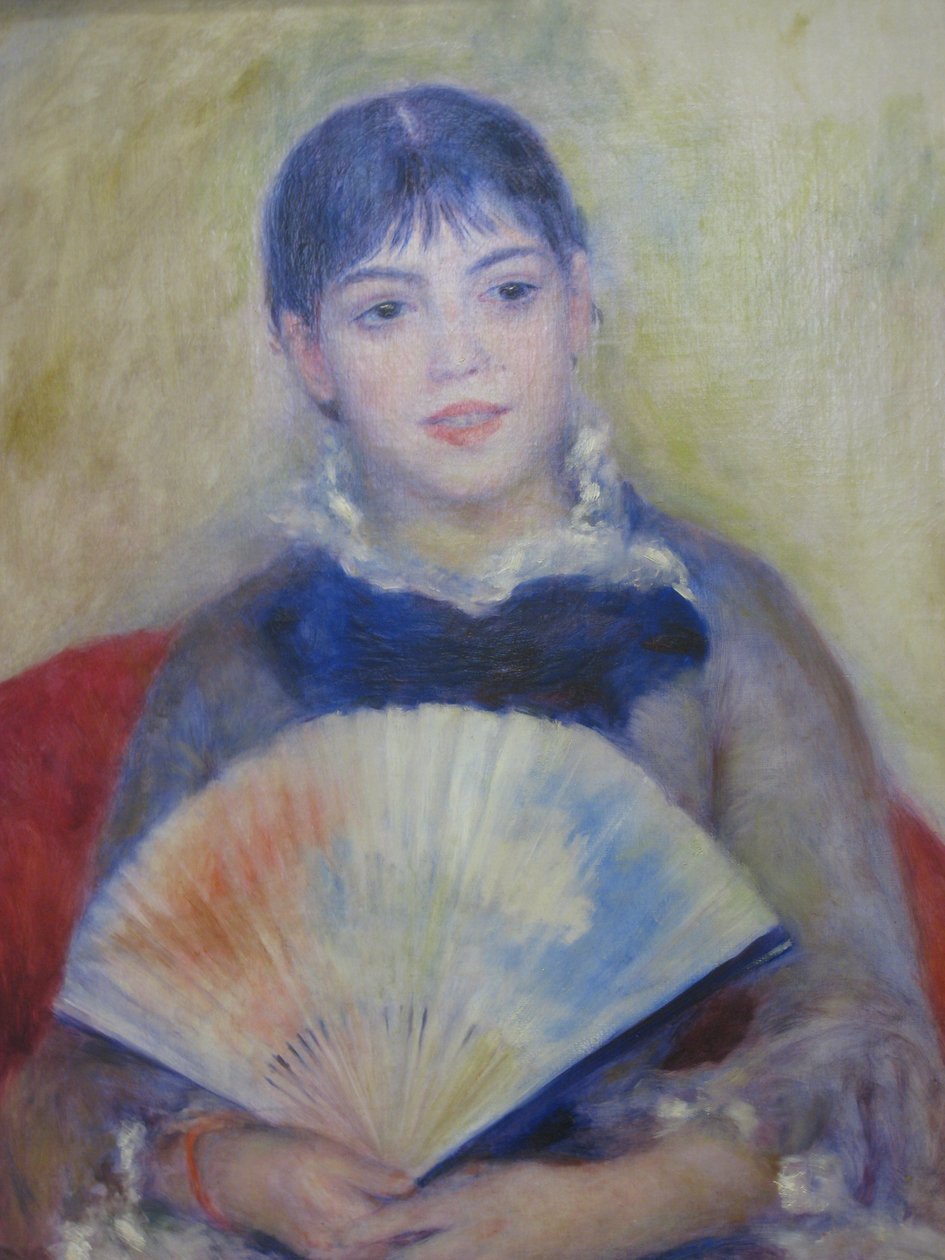 Jeunes femmes avec un éventail - Pierre Auguste Renoir