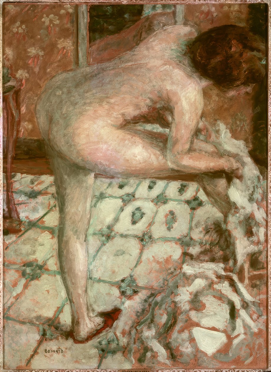 Après le bain ou Le cabinet de toilette orange - Pierre Bonnard