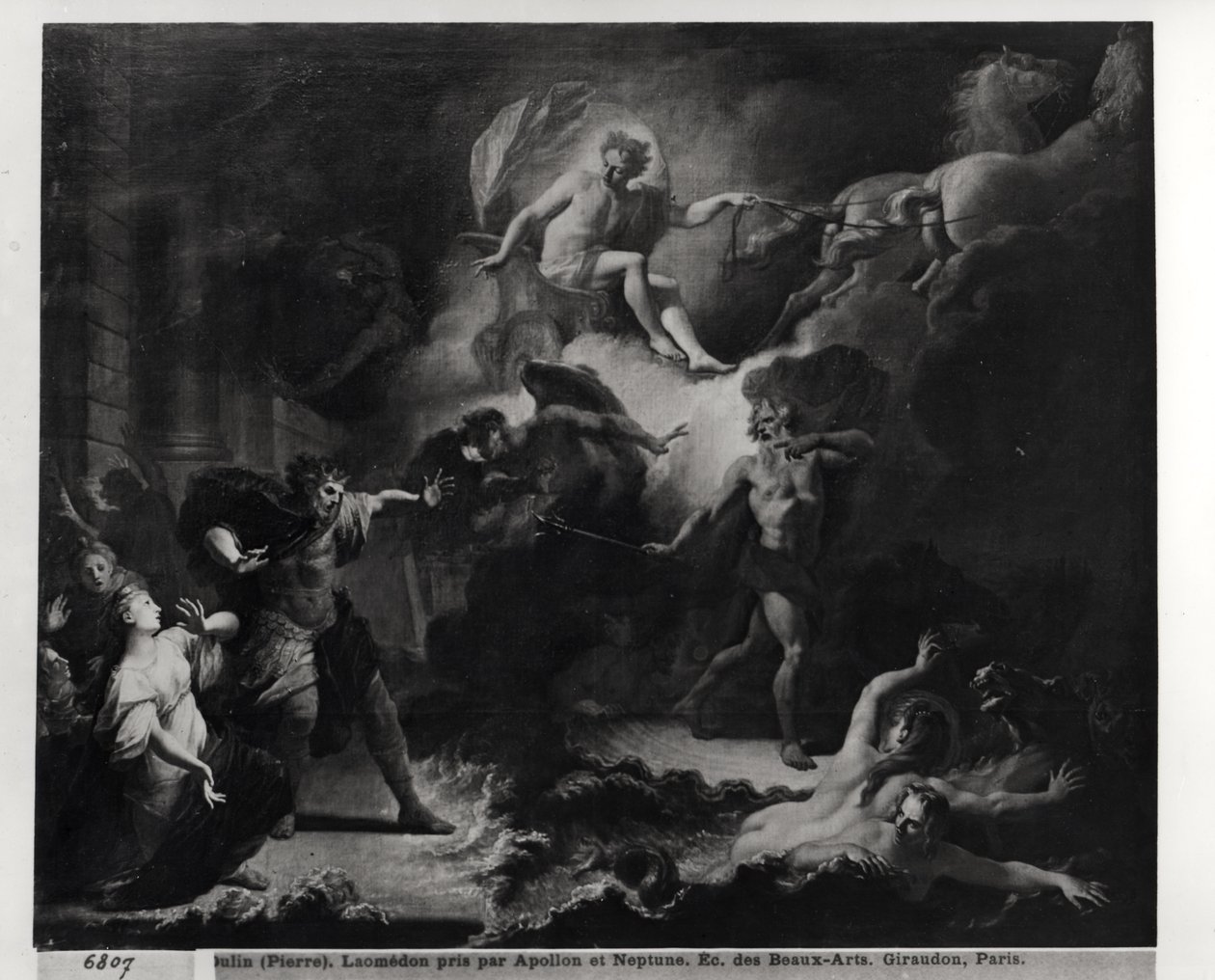 Laomedon puni par Apollon et Poséidon, 1707 - Pierre Dulin
