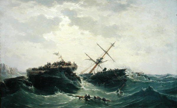 Le Naufrage du Borysthène, 15 décembre 1865, 1866 - Pierre Emile Berthelemy