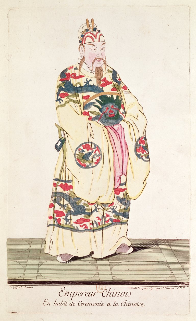 Empereur chinois en costume cérémoniel, de 