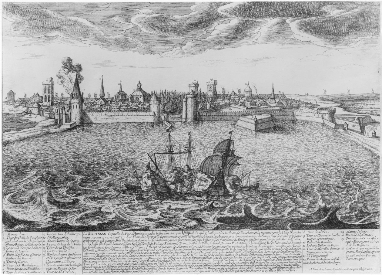 Vue de La Rochelle - Pierre Jean Mariette