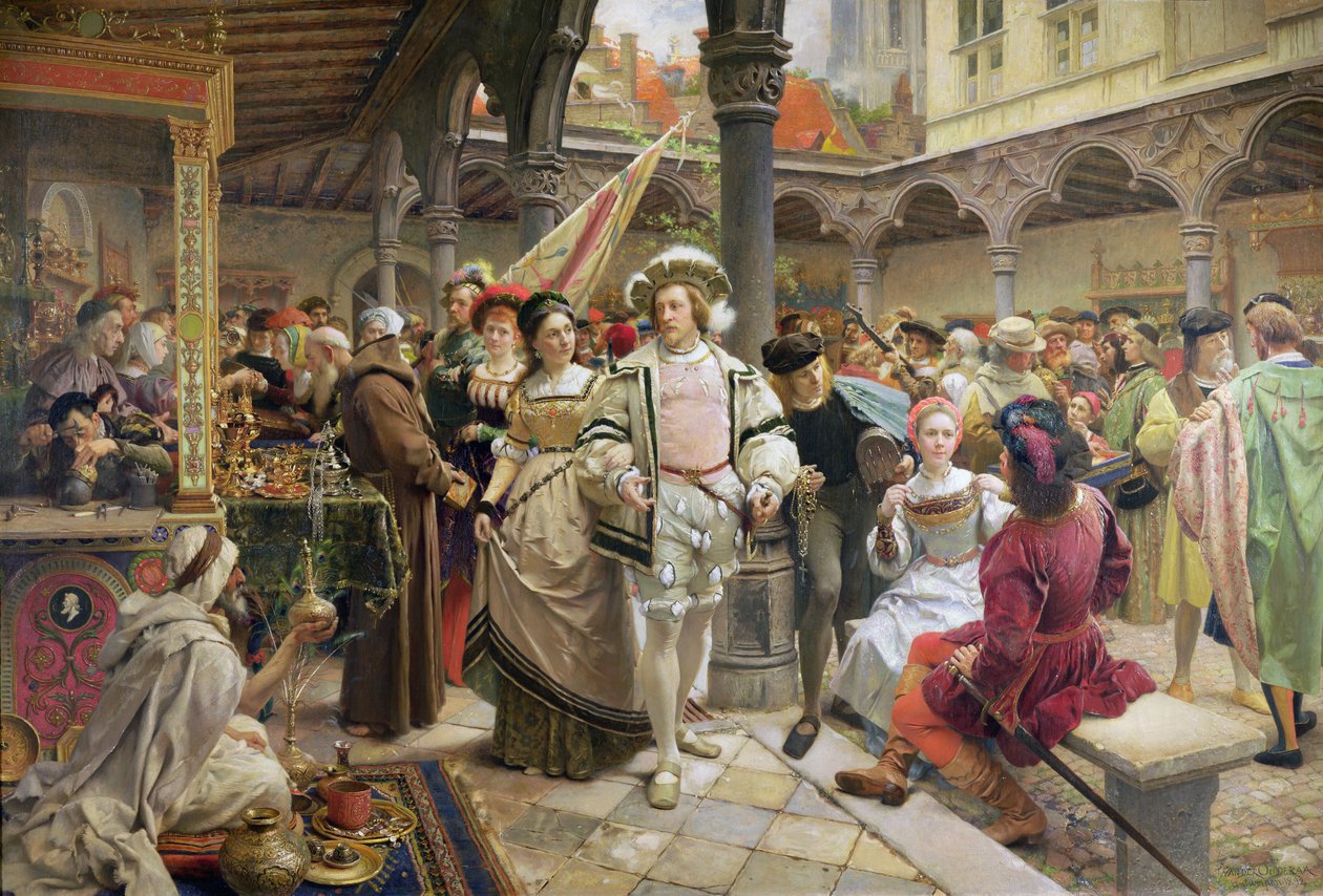 La Vieille Bourse à Anvers, 1892 - Pierre Jean van der Ouderaa