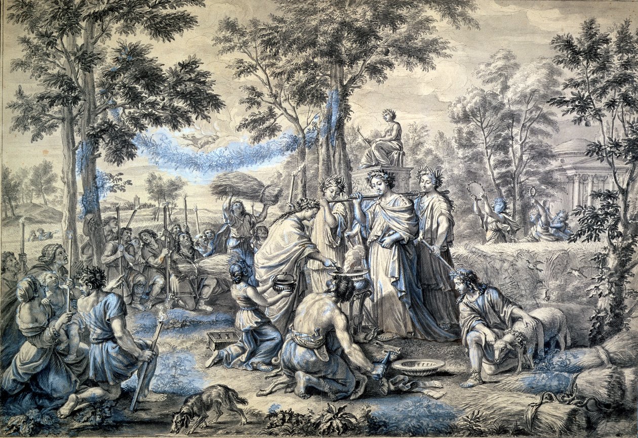 Été, étude pour une série de tapisseries fabriquées à la manufacture des Gobelins - Pierre Mignard