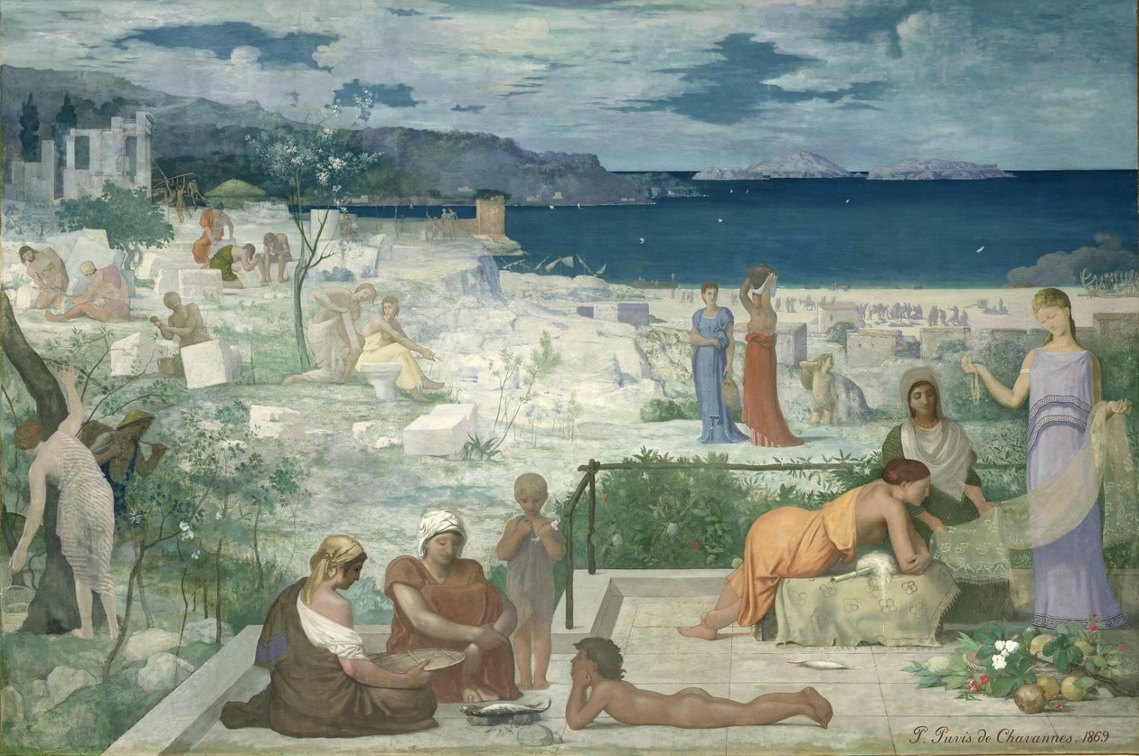 La colonie grecque, Marseille, 1869 - Pierre Puvis de Chavannes