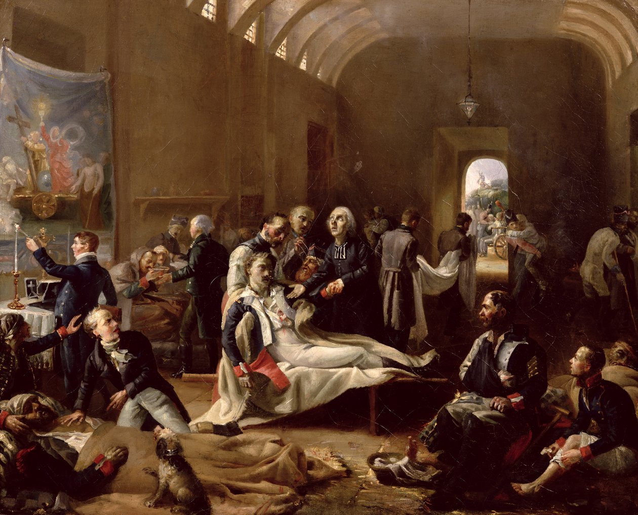 Une ambulance pendant la campagne française, 1814 - Pierre Roch Vigneron