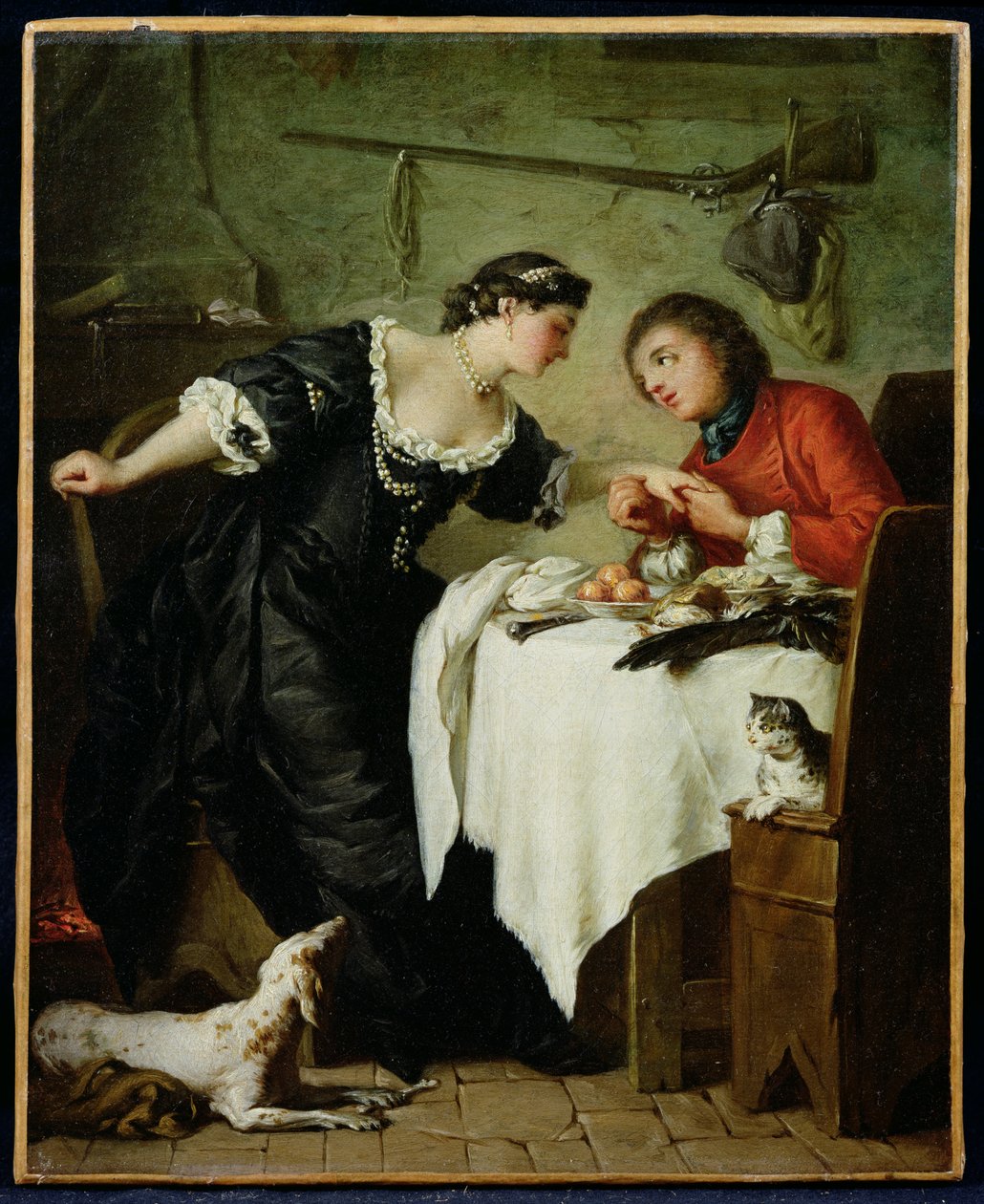 Le Faucon, illustration des Fables de La Fontaine - Pierre Subleyras