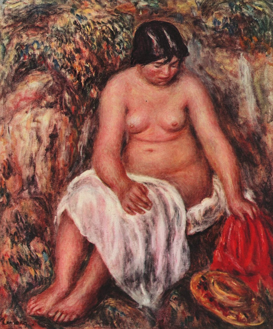 Nu avec chapeau de paille - Pierre Auguste Renoir