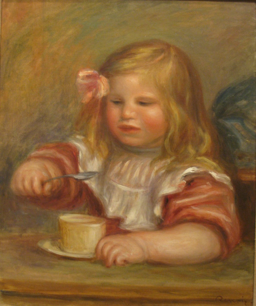 Coco mangeant sa soupe - Pierre Auguste Renoir