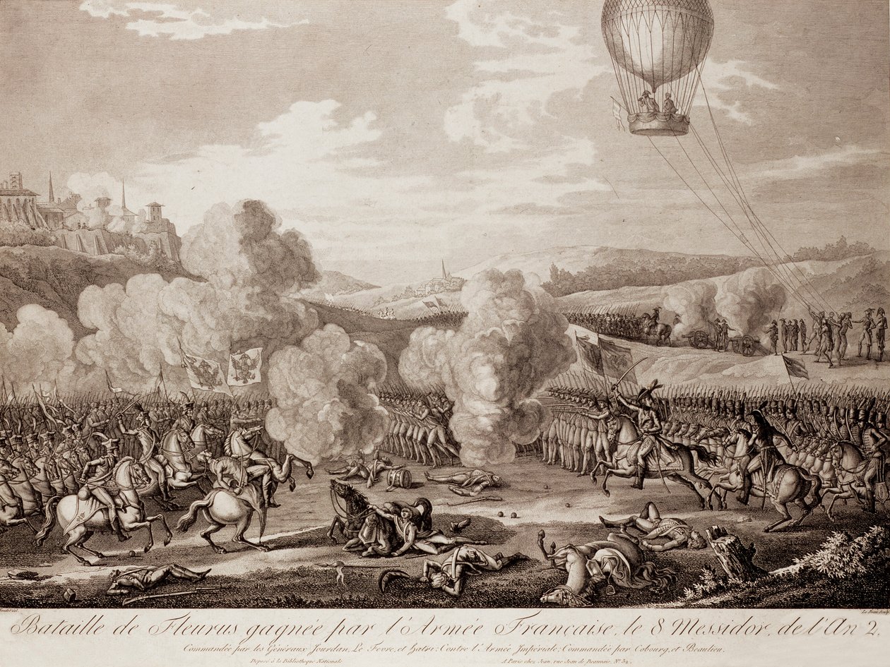 Bataille de Fleurus - Pierre Adrien (after) Le Beau