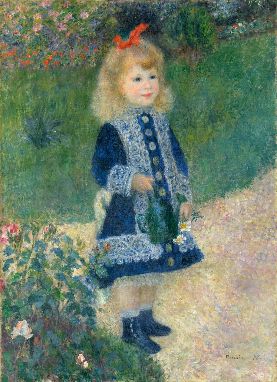 Une fille avec un arrosoir - Pierre Auguste Renoir