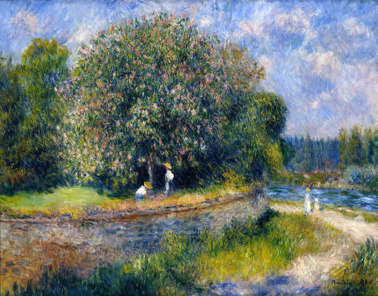 Châtaignier en fleurs - Pierre Auguste Renoir