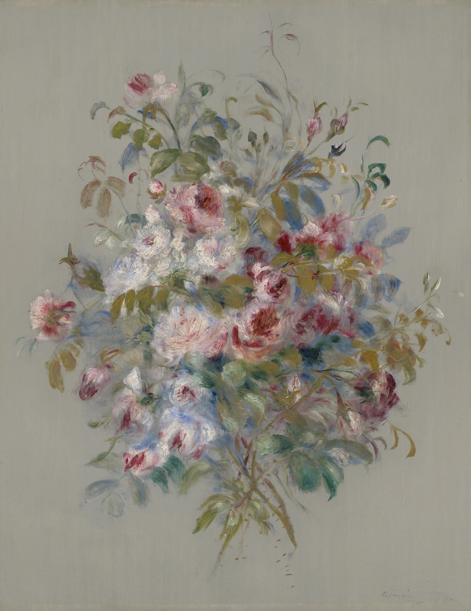 Bouquet de roses, 1879 - Pierre Auguste Renoir