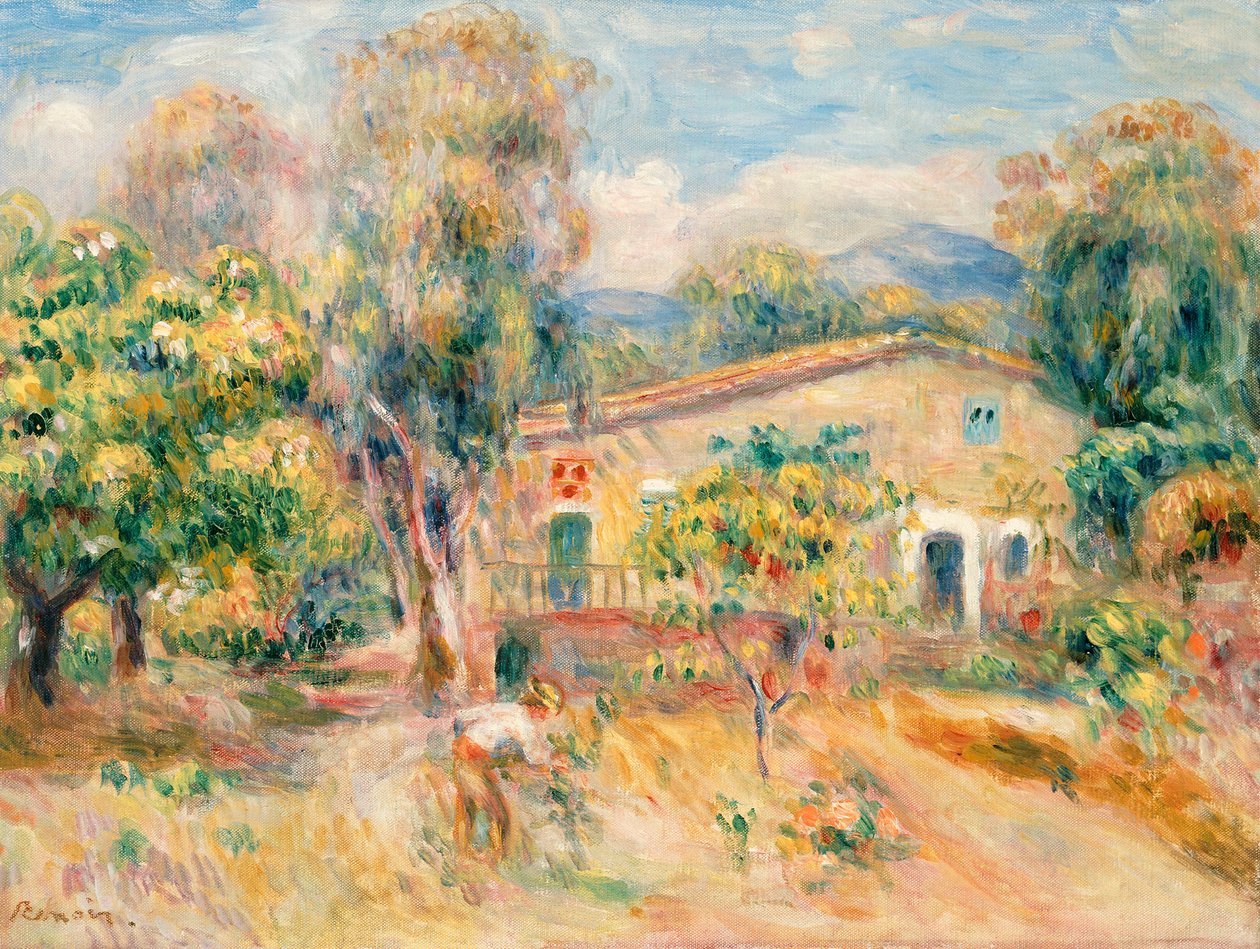 Ferme de Collettes, Cagnes, 1910 - Pierre Auguste Renoir