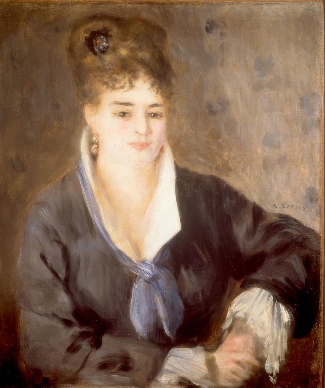 Dame en noir - Pierre Auguste Renoir