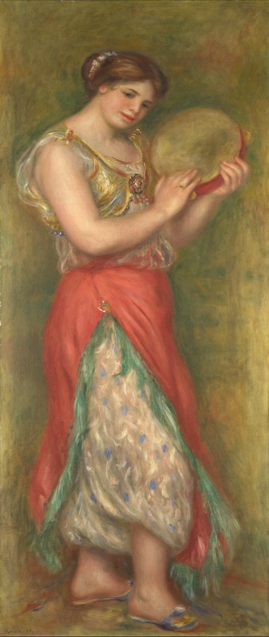 Danseuse avec un tambourin - Pierre Auguste Renoir
