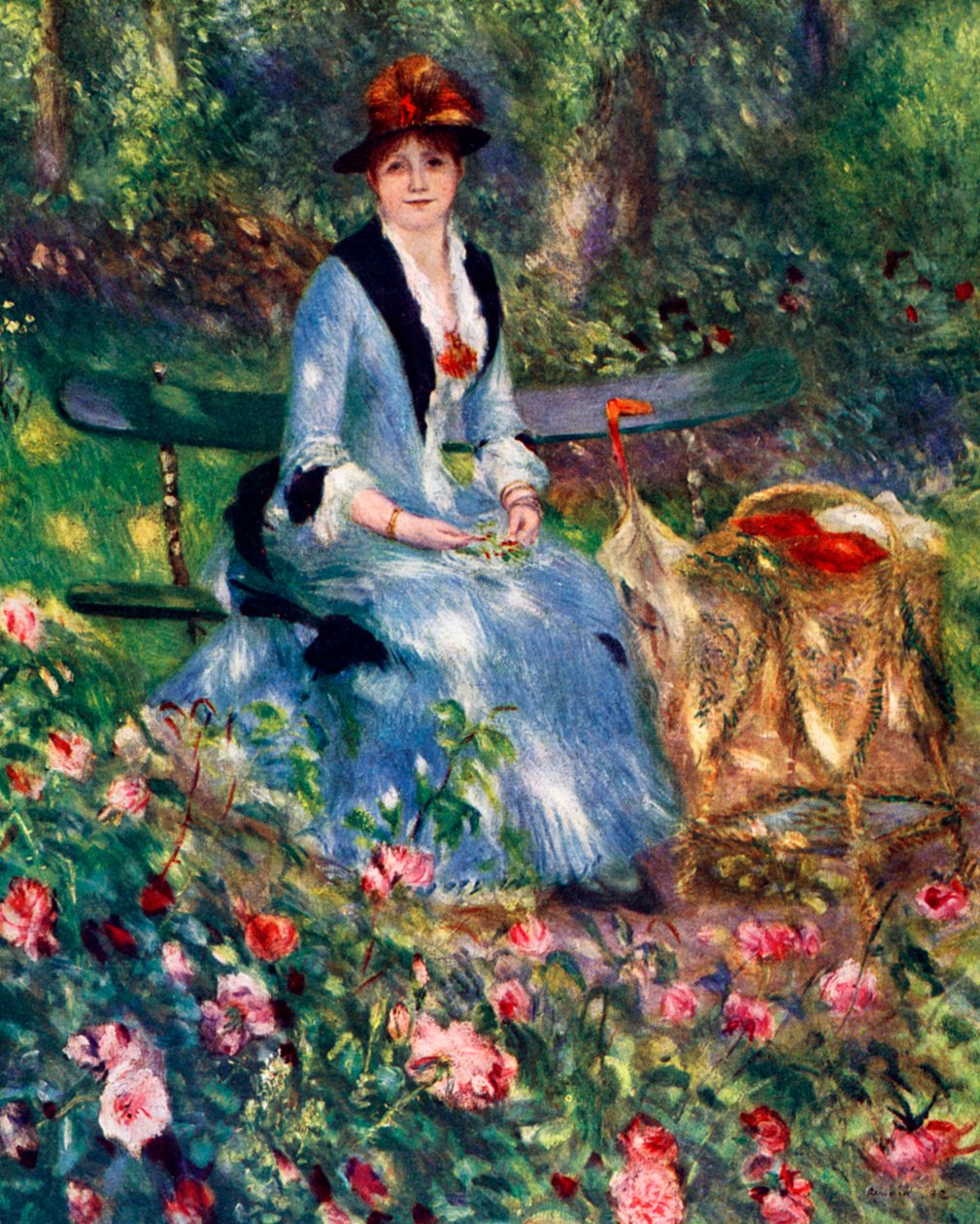 Dans les roses, 1882, 1929 - Pierre Auguste Renoir