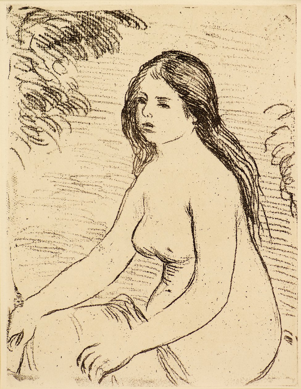 Femme nue assise - Pierre Auguste Renoir