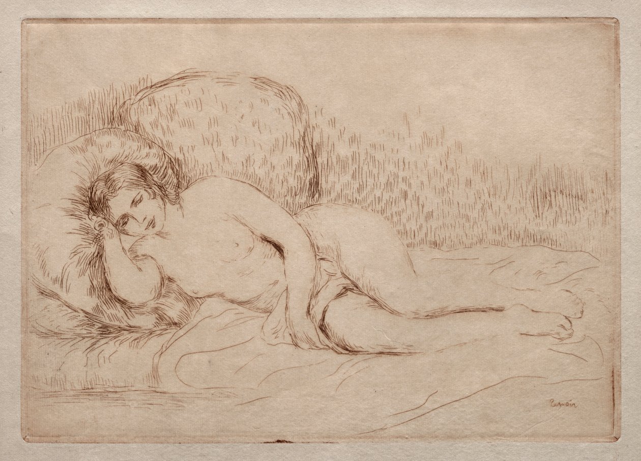 Femme nue couchée - Pierre Auguste Renoir