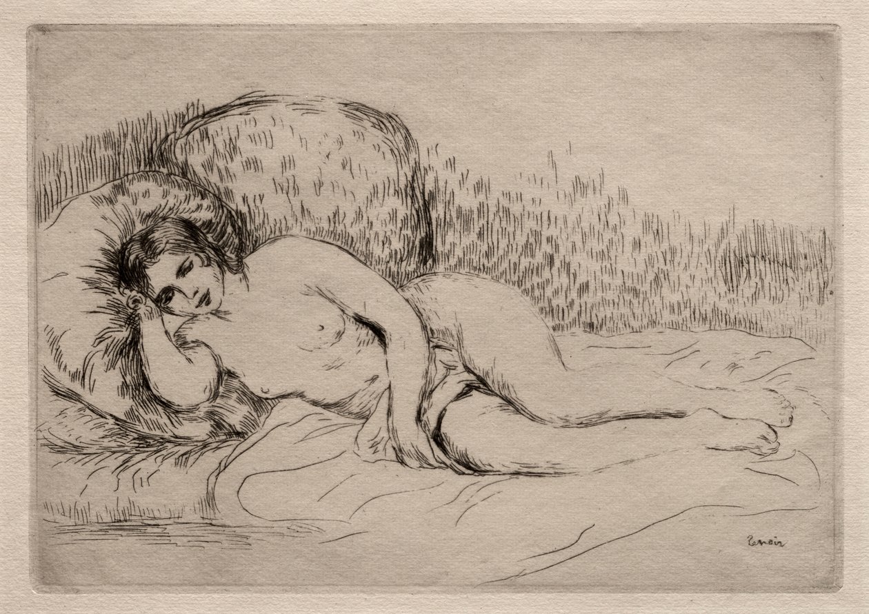 Femme nue couchée - Pierre Auguste Renoir