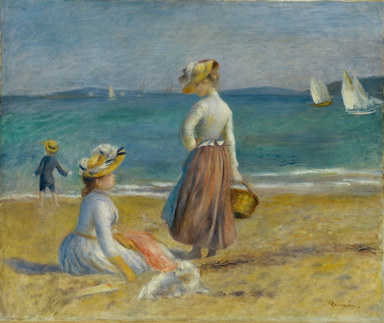 Figures sur la plage, 1890 - Pierre Auguste Renoir