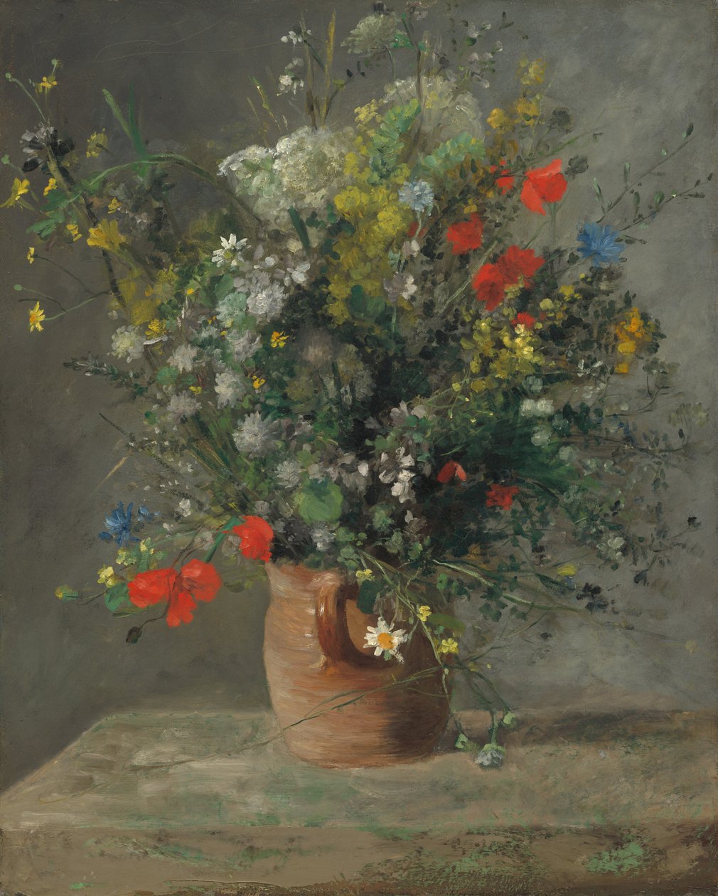 Fleurs dans un vase, vers 1866 - Pierre Auguste Renoir